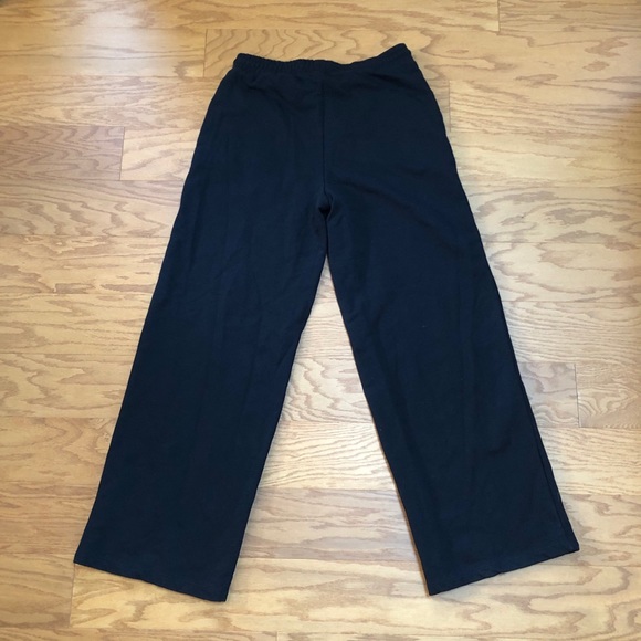 Black Wide Leg Sweatpants - Picture 3 of 8
